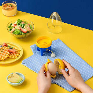 Egg-Splorer The Egg Puller | Convenient Hand Powered Egg Cutter With Drawstring