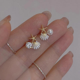 Coastal Charm Earrings | Embellished Stud Earrings