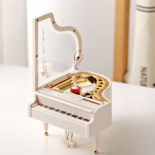 Twirling Notes Ballerina Music Box - Grand Piano Style Musical Gift
