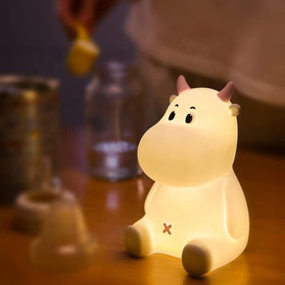 Cute Cow Silicone Lamp | Touch Operated, USB Chargeable Lamp