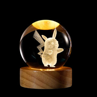 Pika Power Up Your Night | Pikachu Crystal Lamp