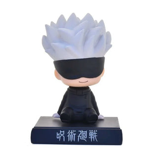 Jujutsu Kaisen Bobblehead | Gojo - Yuji Bobble with Mobile Holder - Anime Gift