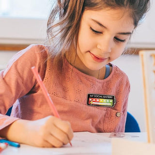 Social Battery Enamel Pin | Aesthetic Mood Brooch for Introverts