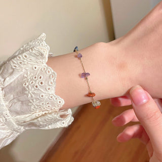 Golden Irregular Stone Bracelet