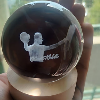Celebrate Cricket and Football Royalty with a 3D Crystal Lamp