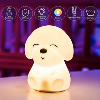 Darling Doggo Lamp - Silicon LED Night Light