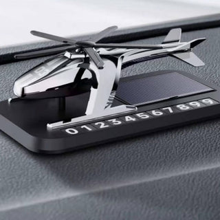 Metal Helicopter Solar Perfume | Perfume with Car Parking Display