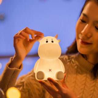 Cute Cow Silicone Lamp | Touch Operated, USB Chargeable Lamp