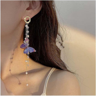 Butterfly Kisses – Pearl Drop Earrings