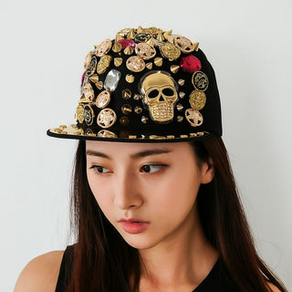 Studded Skull Cap