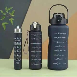 All Black Water Bottle