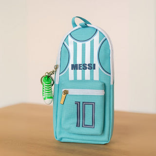 Sportsmen Theme Canvas Pouches – Jersey-Inspired Pouch with Shoe Charm