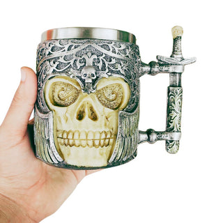 Exquisite Skull Mug 3D Stainless Steel Coffee Mug Tea Cup