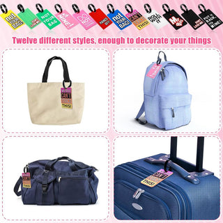 Funny Text Luggage Tag | Baggage Identifier Tags for Travellers