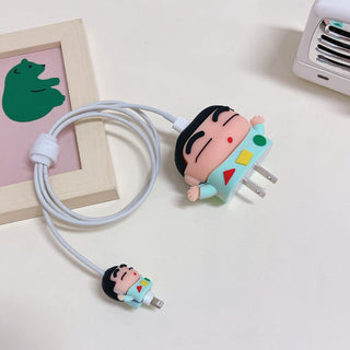 Shinchan Apple Charger Cover