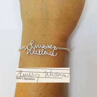 Signature Bracelet - Customized Handwritten Bracelet