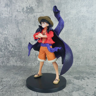 Luffy Black Cloak Figurine | 16.5 cm Anime Collectible Model for Weebs