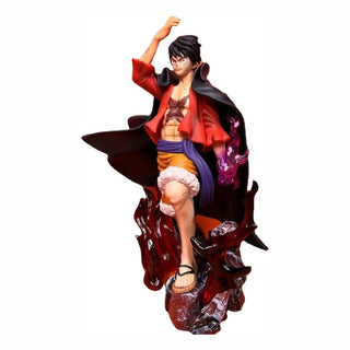 Four Emperors Luffy Figure | 24cm Anime Collectible with Dual Head Display