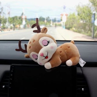 Sleeping Reindeer Plush Toy | 38cm Soft Stuffed Animal Cuddle Toy
