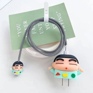 Shinchan Apple Charger Cover