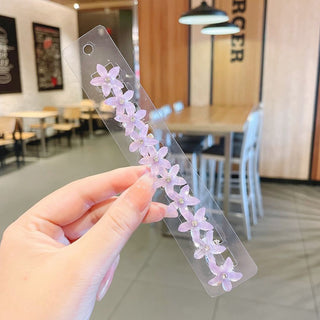 Starry Petal Hair Clips – Set of 10 Floral Mini Hair Pins for Kids