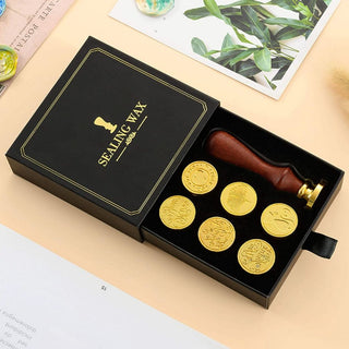 Wooden Seal with Interchangeable Heads | Stamper Set with Heads