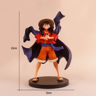 Luffy Black Cloak Figurine | 16.5 cm Anime Collectible Model for Weebs