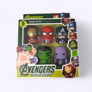 SuperHero Finger Puppets – Set of 5 Superheroes for Kids