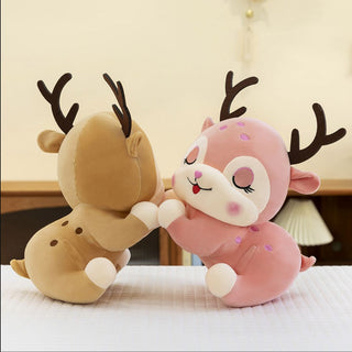 Sleeping Reindeer Plush Toy | 38cm Soft Stuffed Animal Cuddle Toy