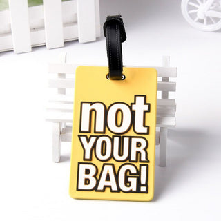 Funny Text Luggage Tag | Baggage Identifier Tags for Travellers