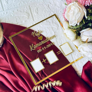 Customized Couple Signature Board | Innovative Wedding Memoir, Nikahnama