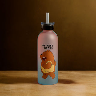 We Babe Bears Water Bottle – 1000ml | Random Color | Dual Cap | BPA-Free