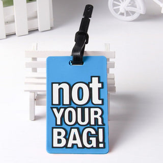 Funny Text Luggage Tag | Baggage Identifier Tags for Travellers