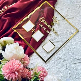 Customized Couple Signature Board | Innovative Wedding Memoir, Nikahnama