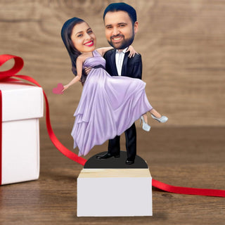 Personalized Couple BobbleHead Caricature | 2D Bobblehead for Couples