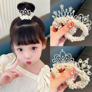 Princess Tiara Pearl Hair Tie