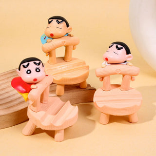Shinchan on Chair Phone Holder | Cute PVC Figurine Stand for Smartphones