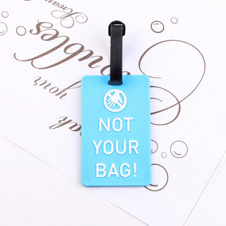 Funny Text Luggage Tag | Baggage Identifier Tags for Travellers