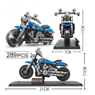 Building Blocks Motorcycle Kit – 289-Piece DIY Construction Set for Kids