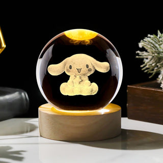Kuromi n Friends Crystal Lamp  | Whimsical Sanrio-Inspired Decor
