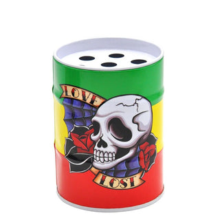 Oil Drum Shaped Ashtray - Vivid Pattern Drum Shaped Holder