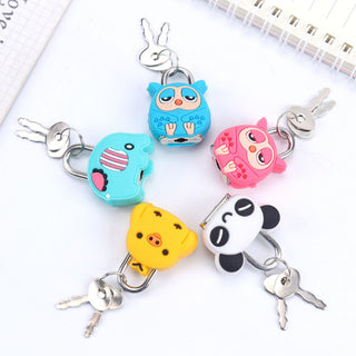 Mini Metal Lock With Key | Cute Waterproof Key Lock for Cabinets