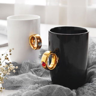 Funny Proposal Golden Ring Mug