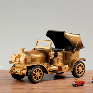 Retro Vehicle Music Box – Wind-Up Moving Vintage Car Model