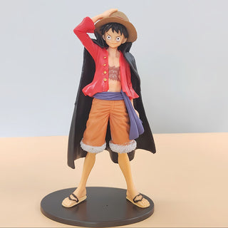 Luffy Black Cloak Figurine | 16.5 cm Anime Collectible Model for Weebs