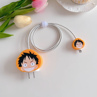 Luffy Apple Charger Cover | Sea Pirate Theme 20 W Charger Cover