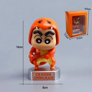 Kawaii Shin-chan Figurine Ft. Pokemon