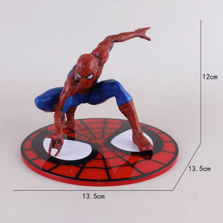 Spider-Man Classic Landing Action Figure – Hero Pose PVC Statue