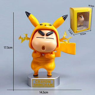 Kawaii Shin-chan Figurine Ft. Pokemon