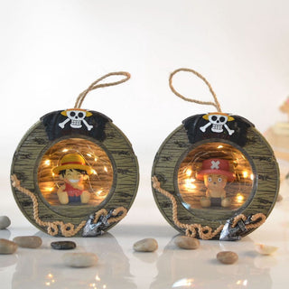 One Piece Hanging Lamp | Wooden Barrel Shaped Lamp